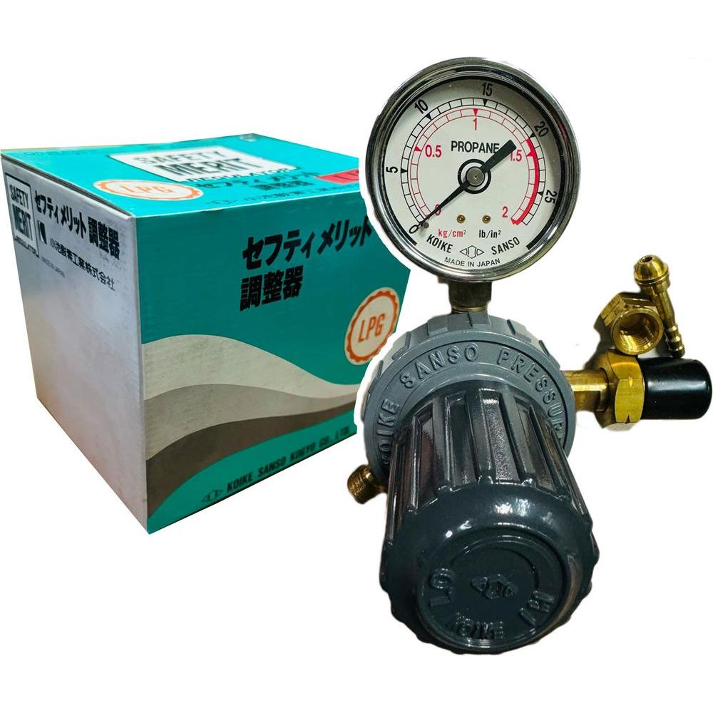 Koike SG-L3 Safety Gold Pipe Line Gas Pressure LPG / Propane Regulator | Koike by KHM Megatools Corp. Koike SG-L3 Safety Gold Pipe Line Gas Pressure LPG / Propane Regulator | Koike by KHM Megatools Corp.